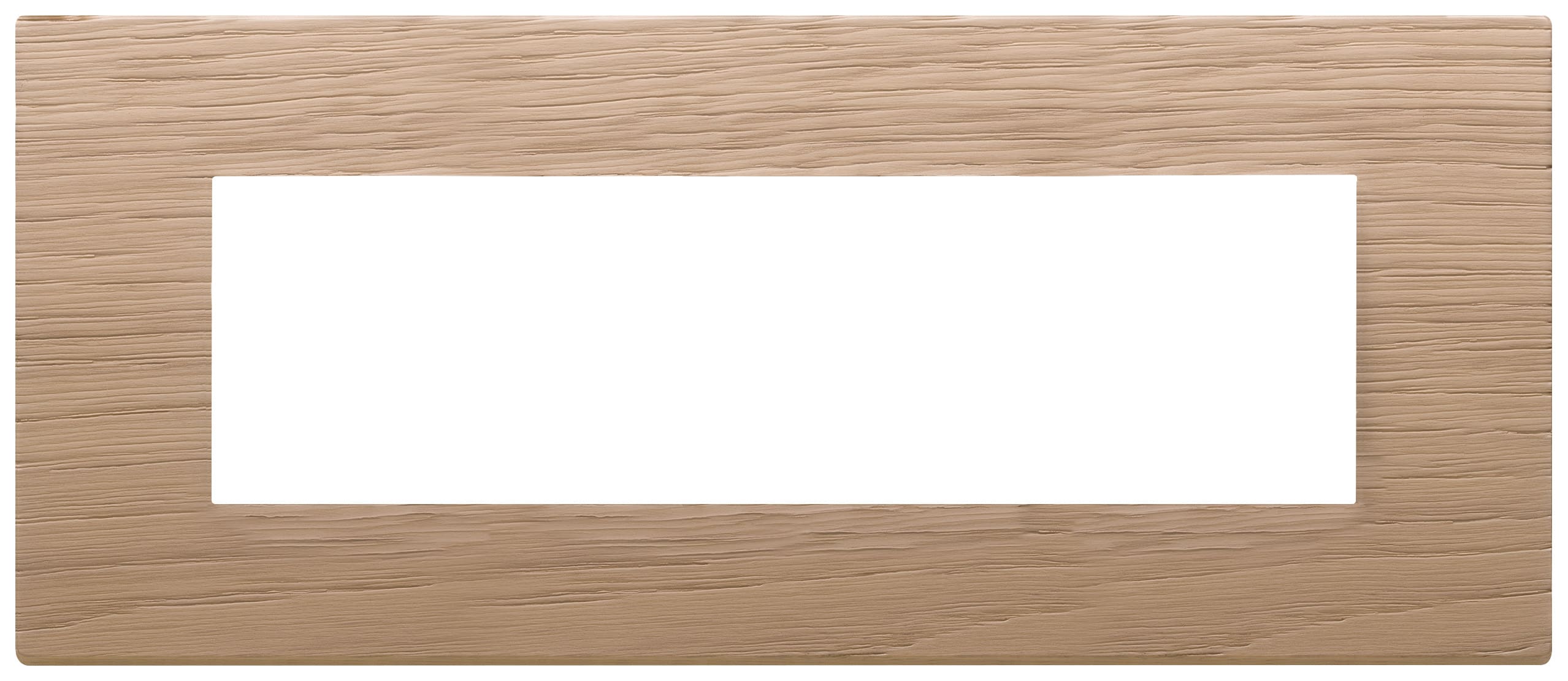 VIMAR - Placca 7 Moduli in Legno Rovere Solide 22657.31