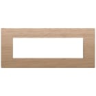VIMAR - Placca 7 Moduli in Legno Rovere Solide 22657.31