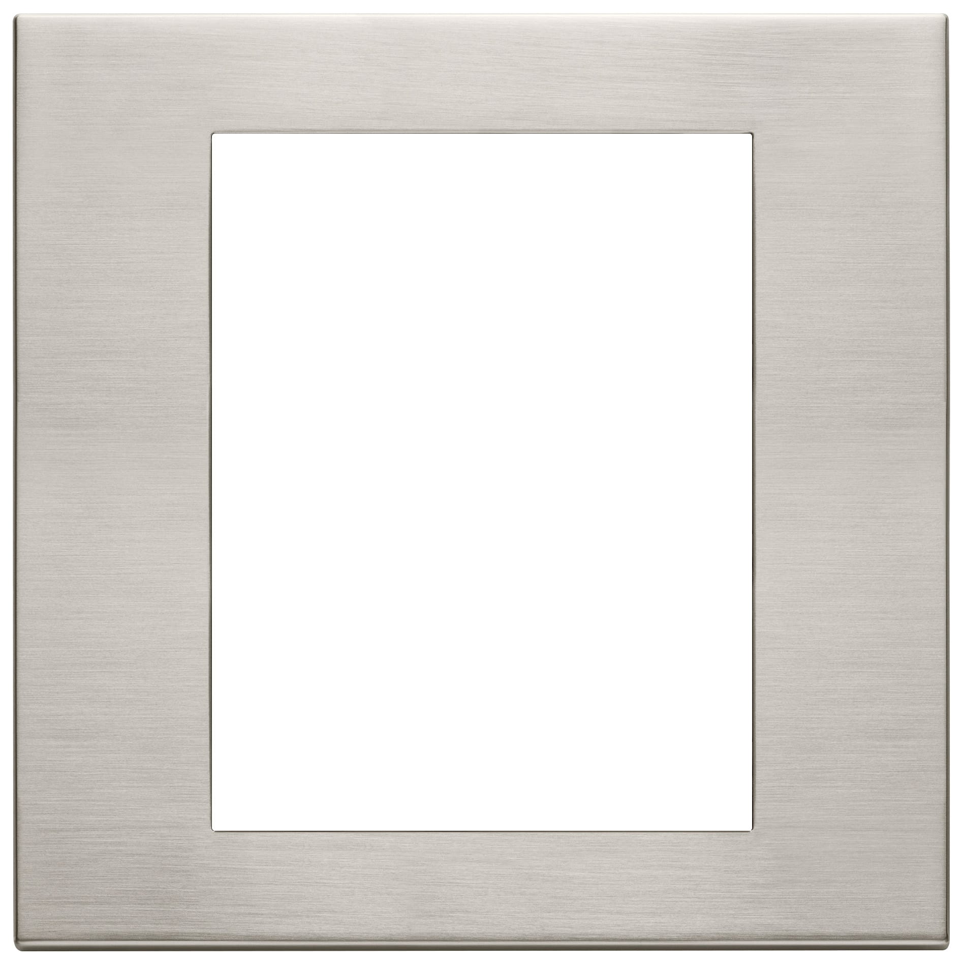 VIMAR - PLACCA 8M NICHEL SPAZZOLATO