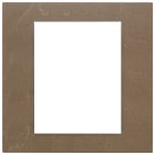 VIMAR - Placca 8 Moduli Pietra Lavorata Coffee Brown 22668.52