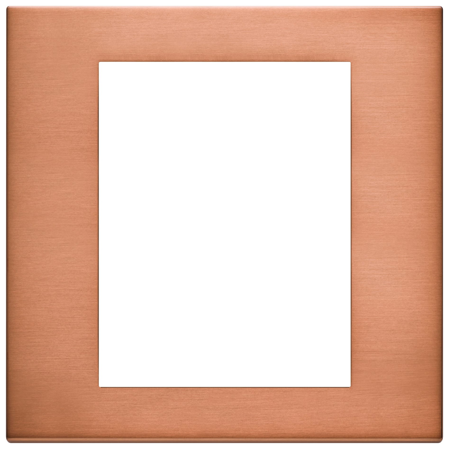 VIMAR - Placca 8M Rame Spazzolato Moduli Metallo Esclusivo 22668.86