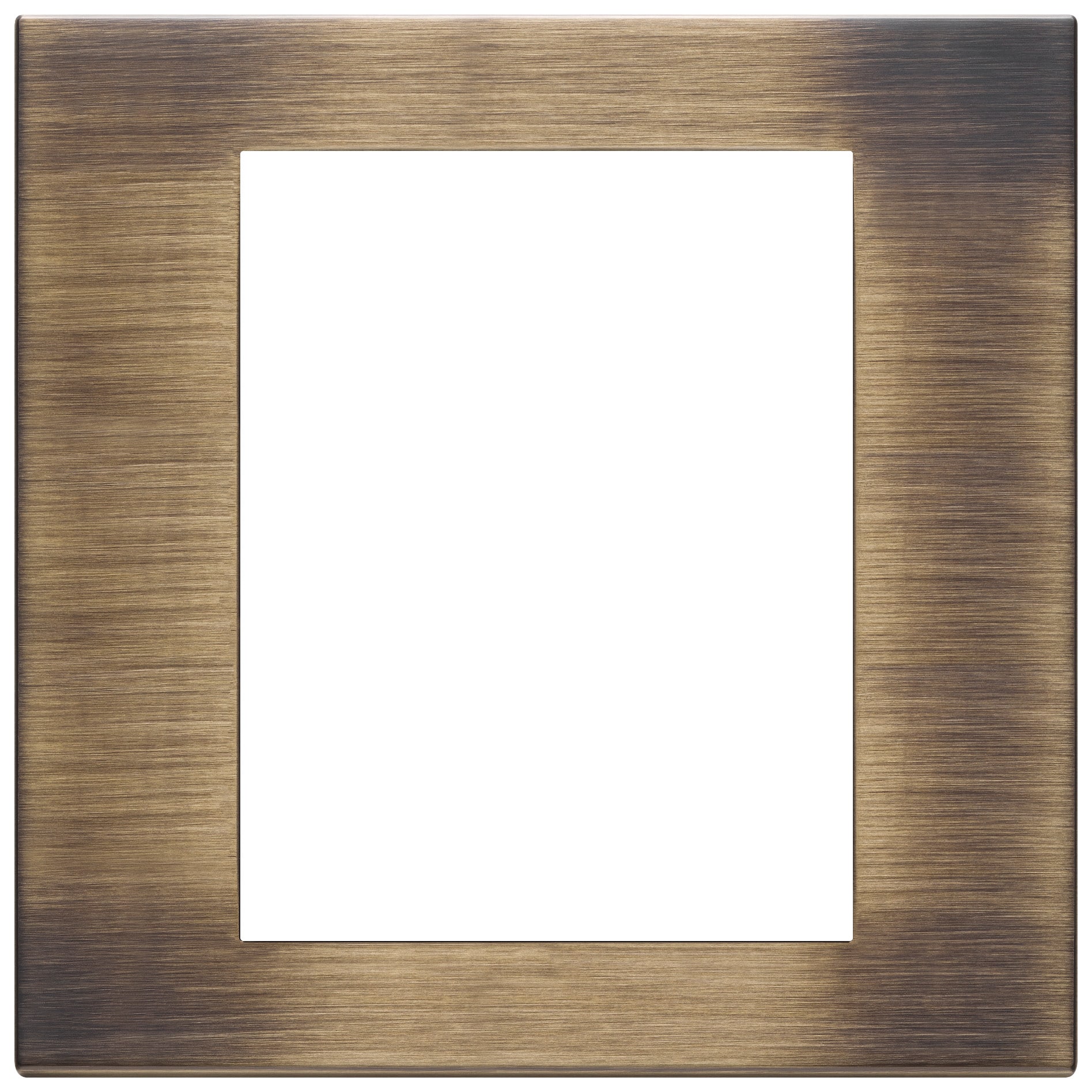 VIMAR - Placca 8 Moduli in Metallo Bronzo Antico Spazzolato