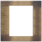 VIMAR - Placca 8 Moduli in Metallo Bronzo Antico Spazzolato
