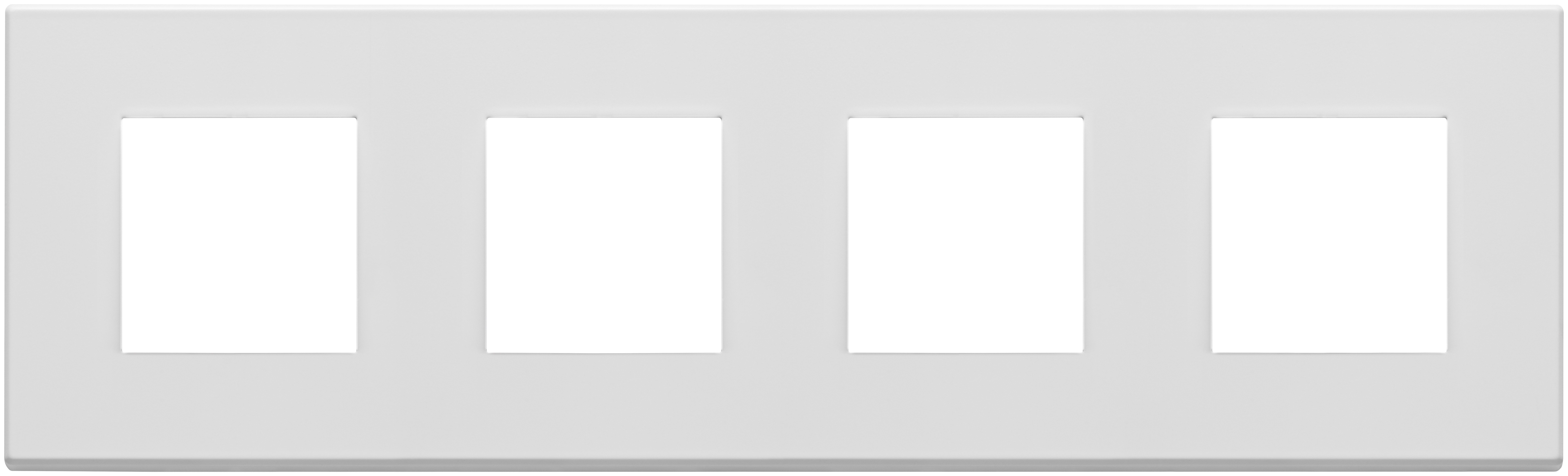 VIMAR - PLACCA 8M (2+2+2+2)INT71 BIANCO MATT 22669.01