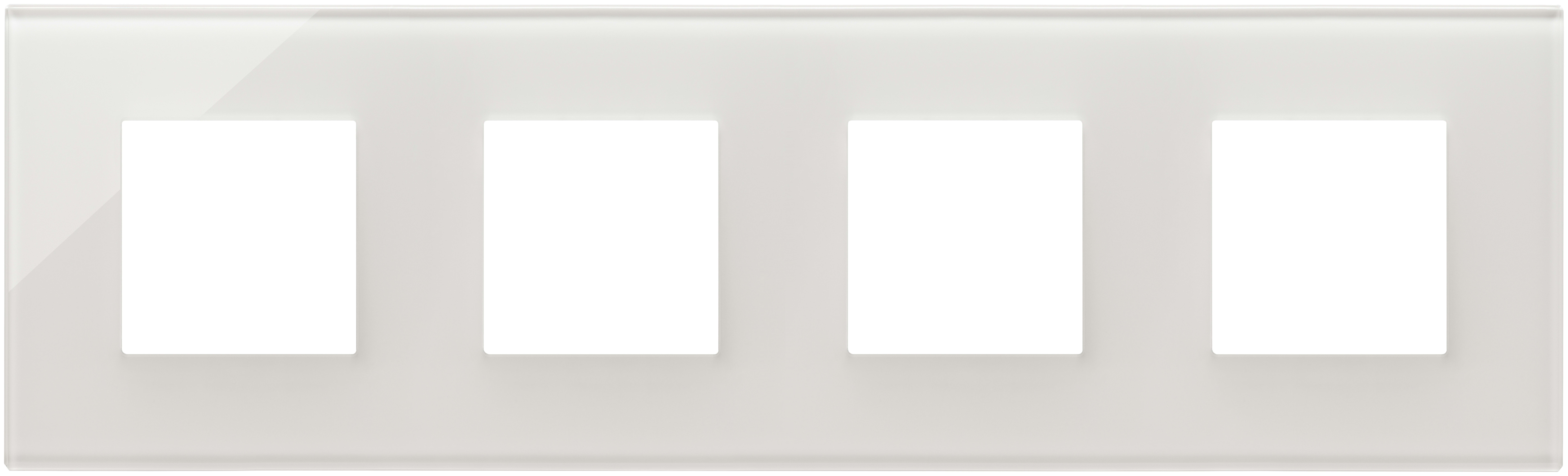 VIMAR - PLACCA 8M (2+2+2+2)INT71 BIANCO LATTE 22669.71