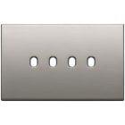 VIMAR - PLACCA 4MX4 VINTAGE NICHEL SPAZZOLATO 22674.4.11