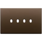 VIMAR - PLACCA 4MX4 VINTAGE BRONZO SCURO SPAZZ. 22674.4.12