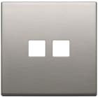 VIMAR - PLACCA 2MX2 FLAT NICHEL SPAZZOLATO 22682.2.11