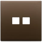 VIMAR - PLACCA 2MX2 FLAT BRONZO SCURO SPAZZ.