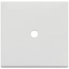 VIMAR - Placca 2 Moduli Tondo Bianco Matt Metallo Un Comando 22682.RN.1.01