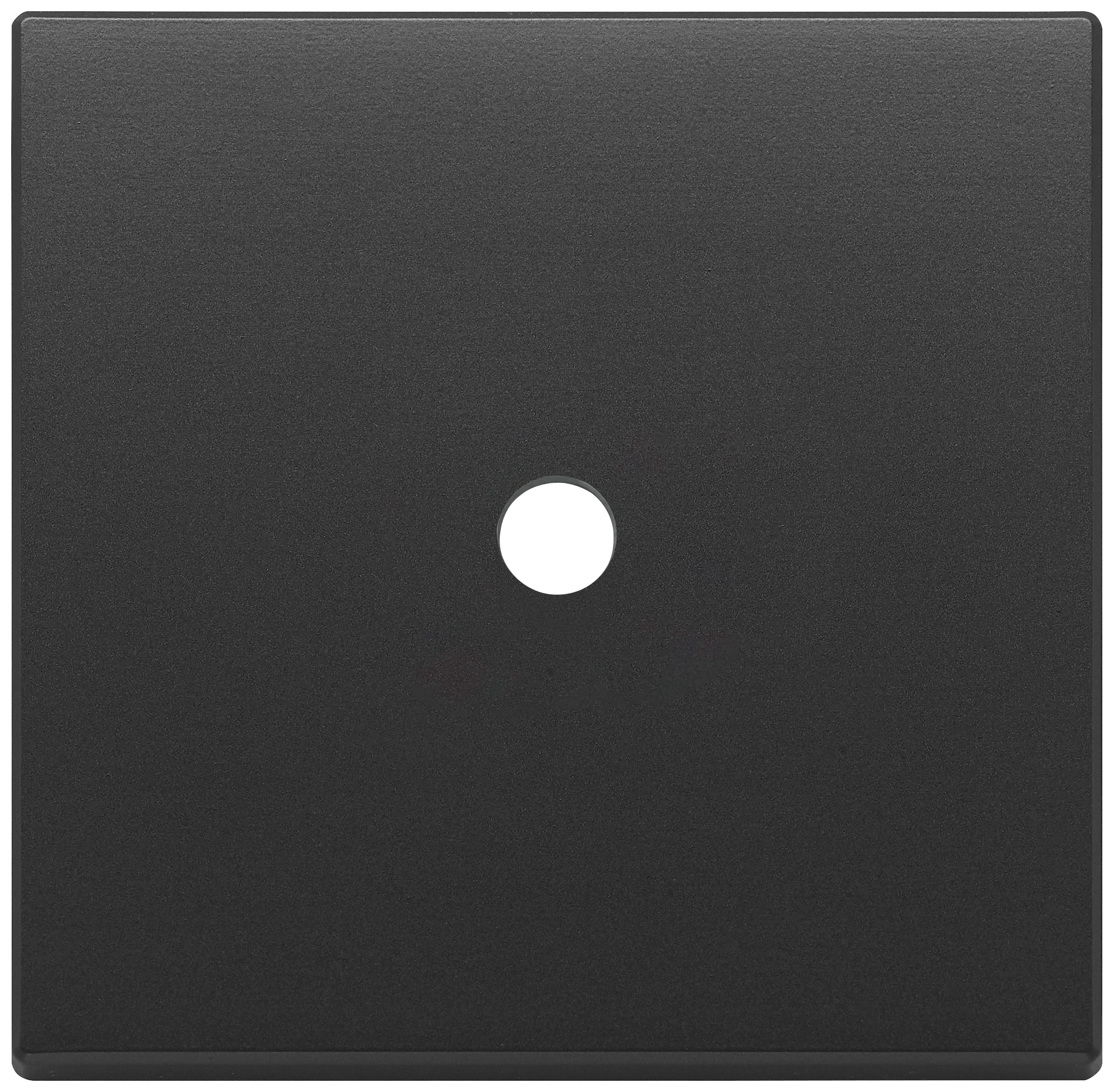 VIMAR - Placca 2 Moduli Tondo Metallo Grigio Antracite - Comando Unico