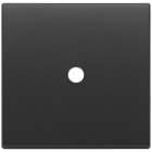 VIMAR - Placca 2 Moduli Tondo Metallo Grigio Antracite - Comando Unico 22682.RN.1.03