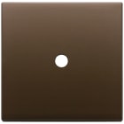 VIMAR - Placca 2 Moduli Tondo Bronzo Scuro Spazzolato Metallo Un Comando