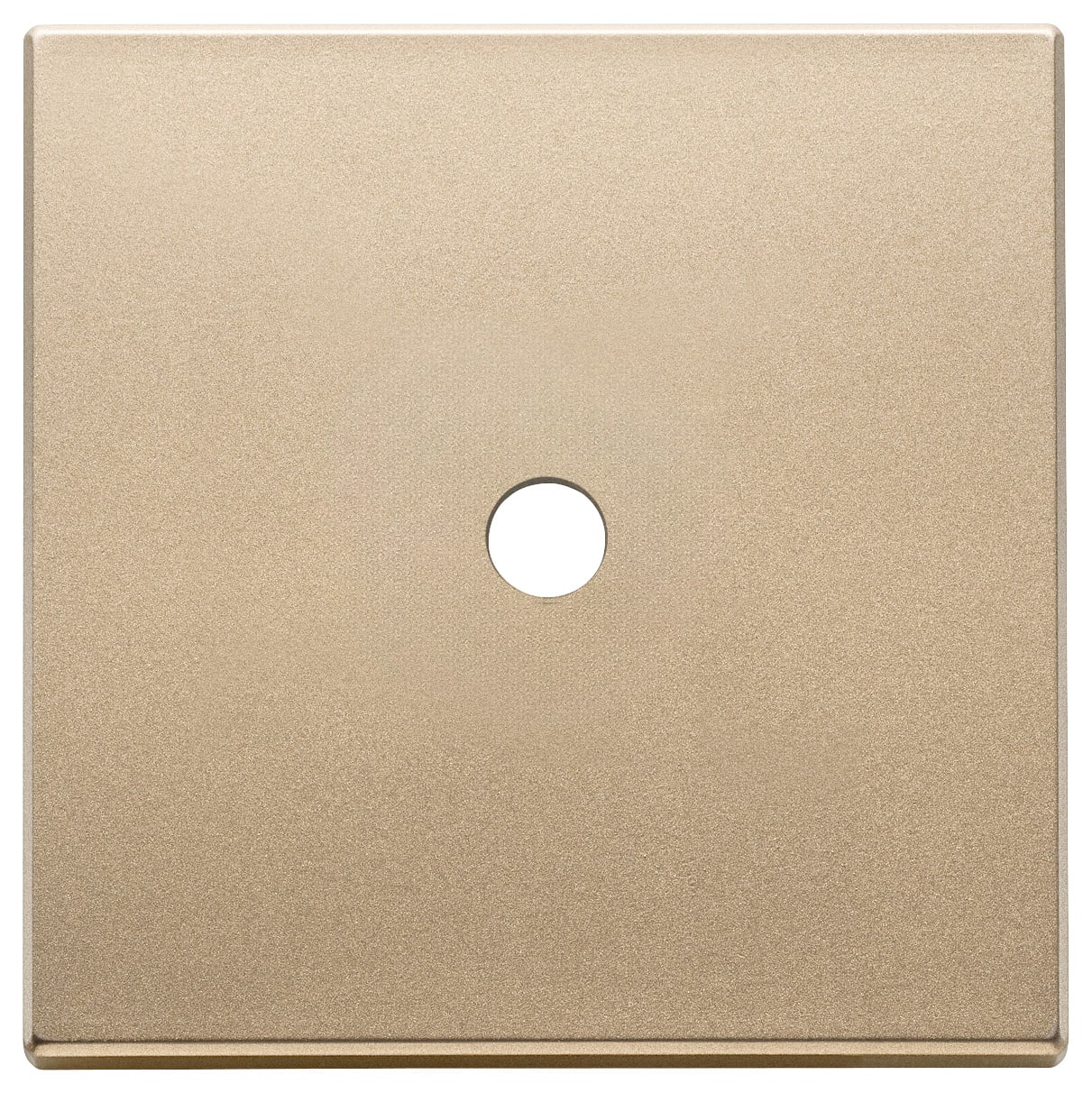 VIMAR - Placca 2Mx1 Tondo Oro Satinato - Moduli Comando Metallo