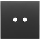 VIMAR - Placca 2 Moduli Tondo Metallo Grigio Antracite - Per Due Comandi 22682.RN.2.03