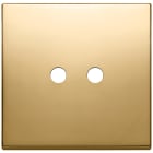 VIMAR - Placca 2 Moduli Tondo Oro Metallo Due Comandi