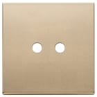 VIMAR - Placca 2 Moduli Oro Satinato Metallo Tondo Due Comandi 22682.RN.2.88