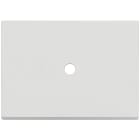 VIMAR - Placca Tondo Bianco Matt 3 Moduli Metallo Un Comando Apparecchi Sedi Libere Copriforo 21041