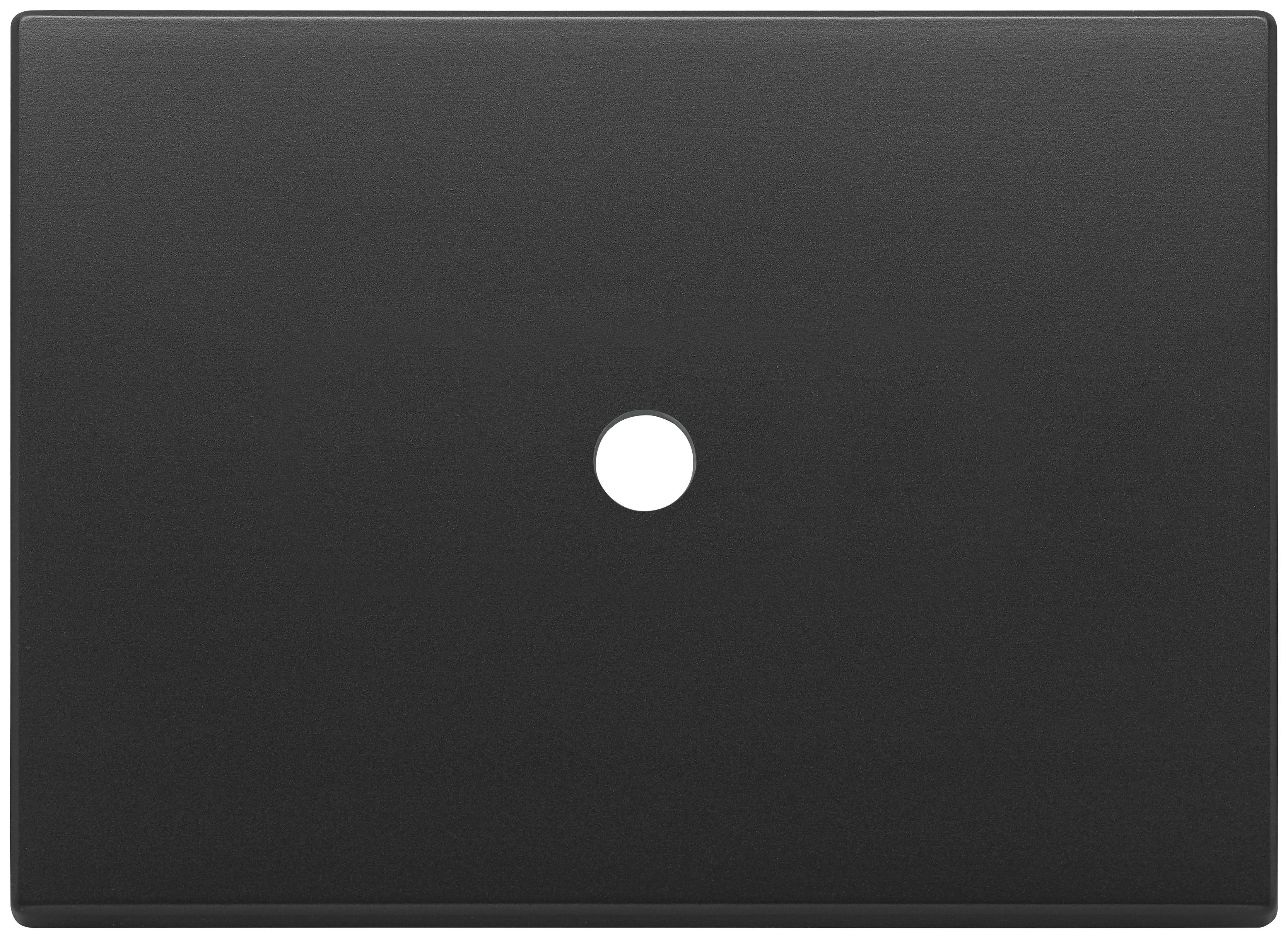 VIMAR - Placca 3Mx1 Tondo Grigio Antracite - 3 Moduli Comando Metallo. Copriforo 21041 per Sedi Libere Apparecchi. 22683.RN.1.03