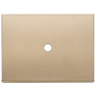 VIMAR - Placca Oro Satinato 3Mx1 Tondo 3 Moduli Metallo Comando Copriforo 21041 22683.RN.1.88