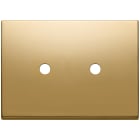 VIMAR - Placca Oro 3 Moduli Tondo per Due Comandi Metallo - Copriforo 21041 per Sedi Libere di Apparecchi 22683.RN.2.82