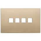 VIMAR - PLACCA 4MX4 FLAT ORO SATINATO 22684.4.88
