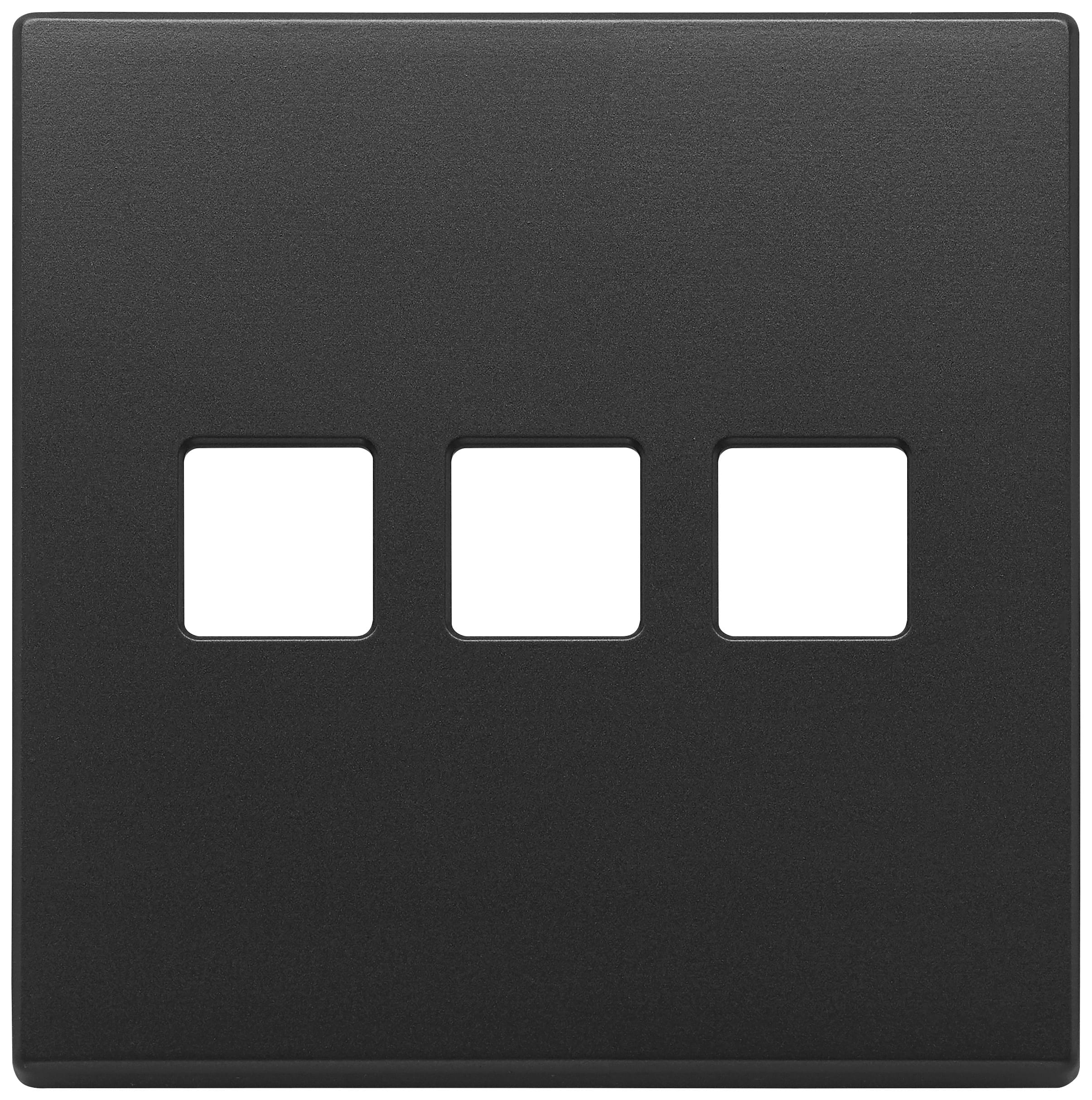 VIMAR - PLACCA 3MX3 BS FLAT GRIGIO ANTRACITE