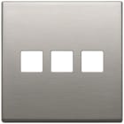 VIMAR - PLACCA 3MX3 BS FLAT NICHEL SPAZZOLATO 22685.3.11