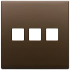 VIMAR - PLACCA 3MX3 BS FLAT BRONZO SCURO SPAZZ. 22685.3.12