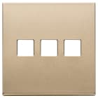 VIMAR - PLACCA 3MX3 BS FLAT ORO SATINATO