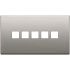 VIMAR - PLACCA 5MX5 BS FLAT NICHEL SPAZZOLATO 22689.5.11