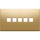 VIMAR - PLACCA 5MX5 BS FLAT ORO 22689.5.82