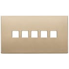 VIMAR - PLACCA 5MX5 BS FLAT ORO SATINATO