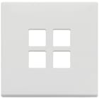 VIMAR - PLACCA 2MX4 FLAT BIANCO MATT 22692.01