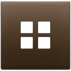 VIMAR - PLACCA 2MX4 FLAT BRONZO SCURO SPAZZ. 22692.12