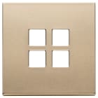 VIMAR - PLACCA 2MX4 FLAT ORO SATINATO 22692.88