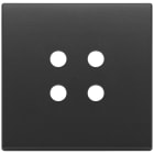 VIMAR - Placca 2 Moduli Tondo Grigio Antracite per Comandi Domotici/Knx 22692.RN.03