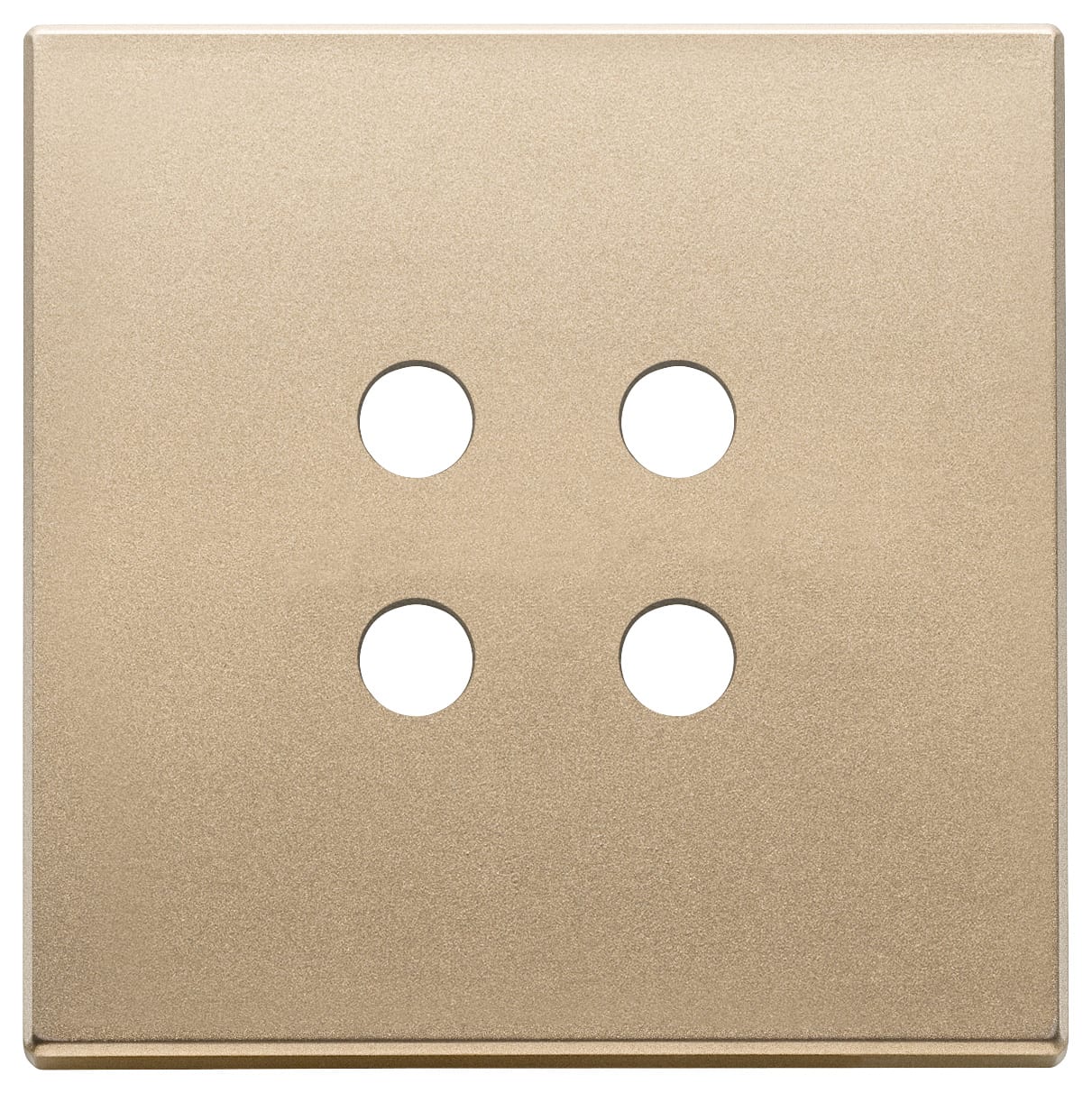 VIMAR - Placca 2 Moduli Oro Satinato per 4 Comandi Domotici/Knx