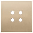 VIMAR - Placca 2 Moduli Oro Satinato per 4 Comandi Domotici/Knx