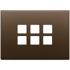 VIMAR - PLACCA 3MX6 FLAT BRONZO SCURO SPAZZ. 22693.12