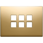 VIMAR - PLACCA 3MX6 FLAT ORO 22693.82