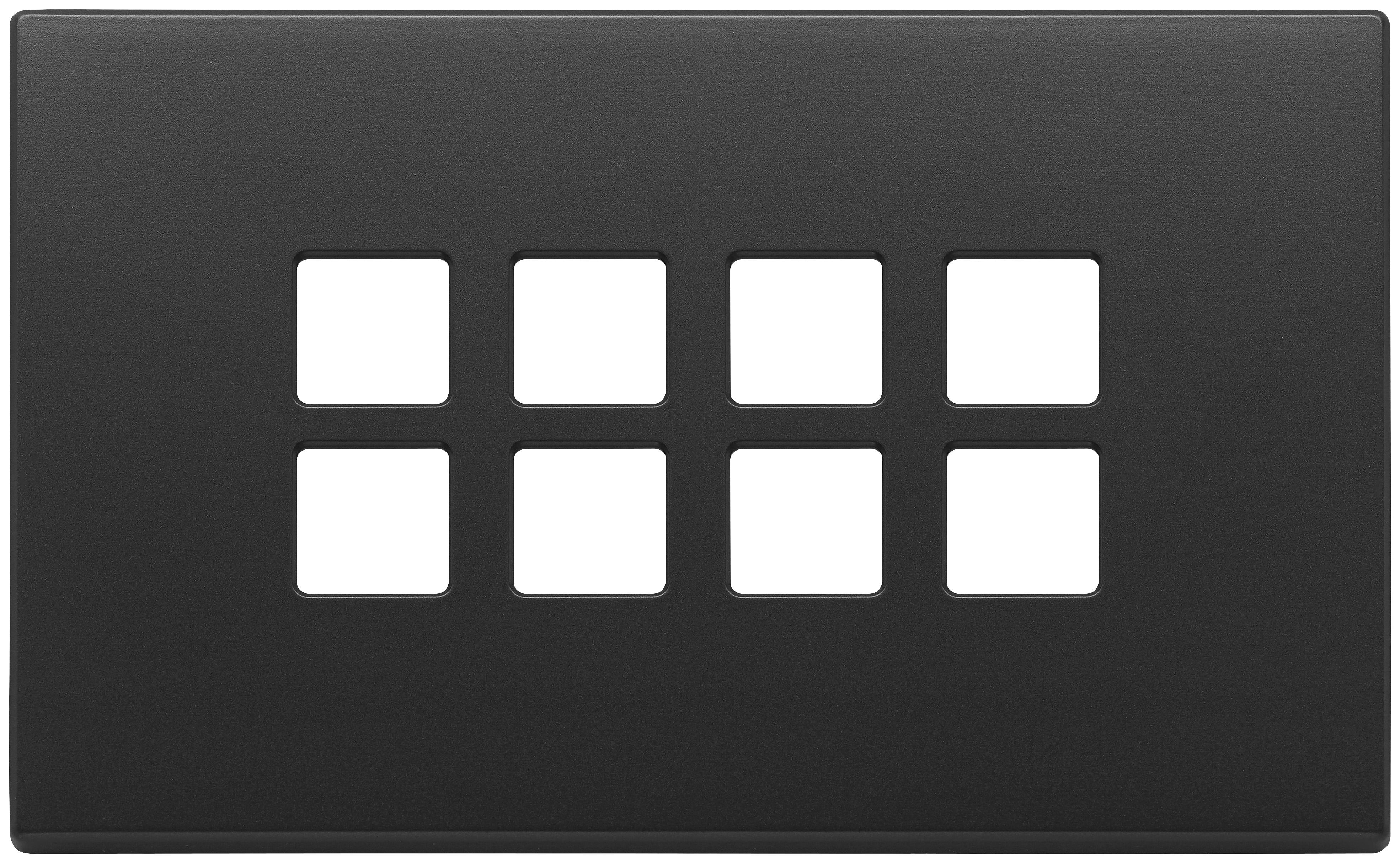 VIMAR - PLACCA 4MX8 FLAT GRIGIO ANTRACITE 22694.03