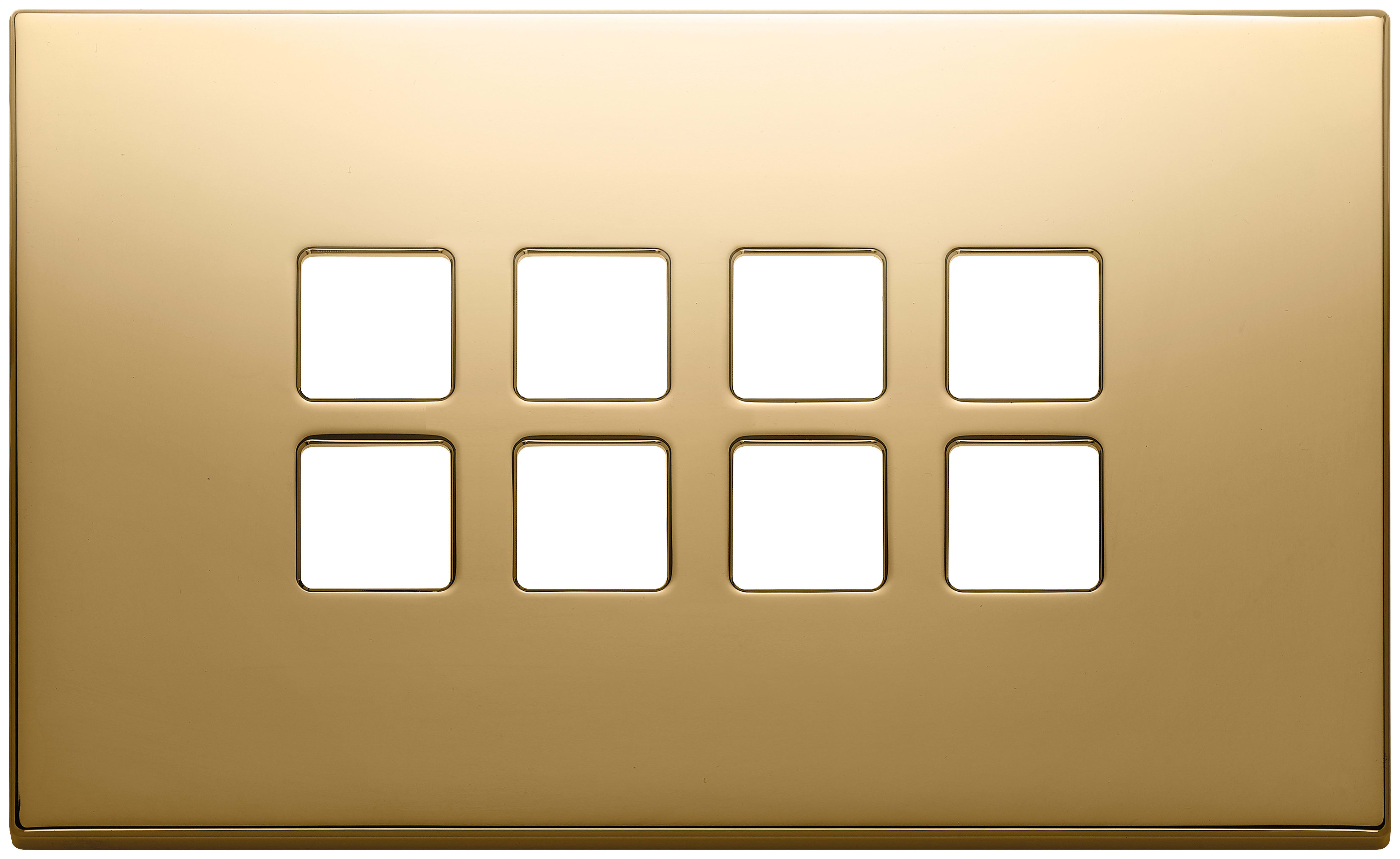 VIMAR - PLACCA 4MX8 FLAT ORO 22694.82