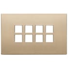 VIMAR - PLACCA 4MX8 FLAT ORO SATINATO 22694.88