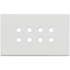 VIMAR - Placca 4 Moduli Tondo Bianco Matt per Otto Comandi Domotici/Knx