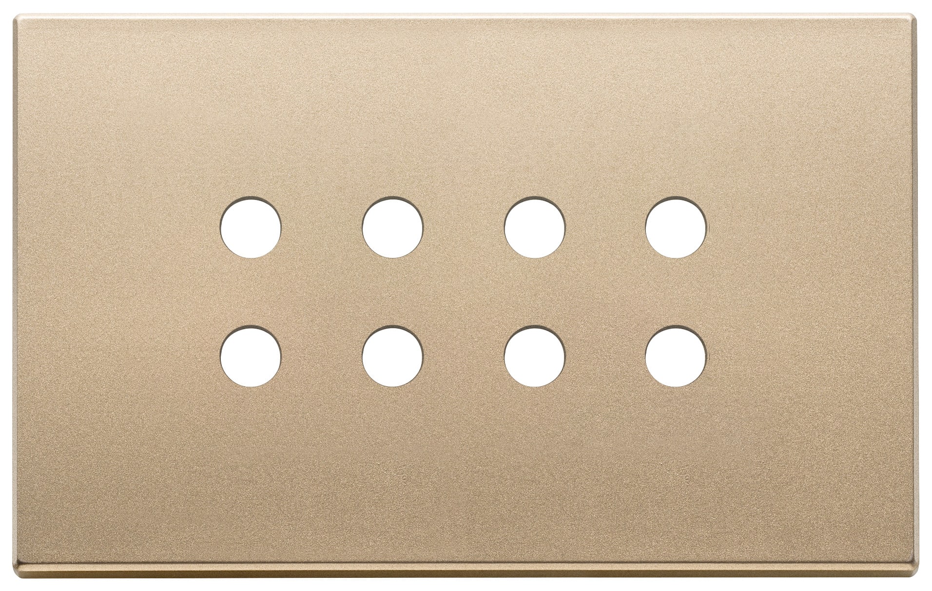VIMAR - Placca 4 Moduli Oro Satinato per Otto Comandi Domotici/Knx 22694.RN.88