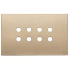 VIMAR - Placca 4 Moduli Oro Satinato per Otto Comandi Domotici/Knx 22694.RN.88