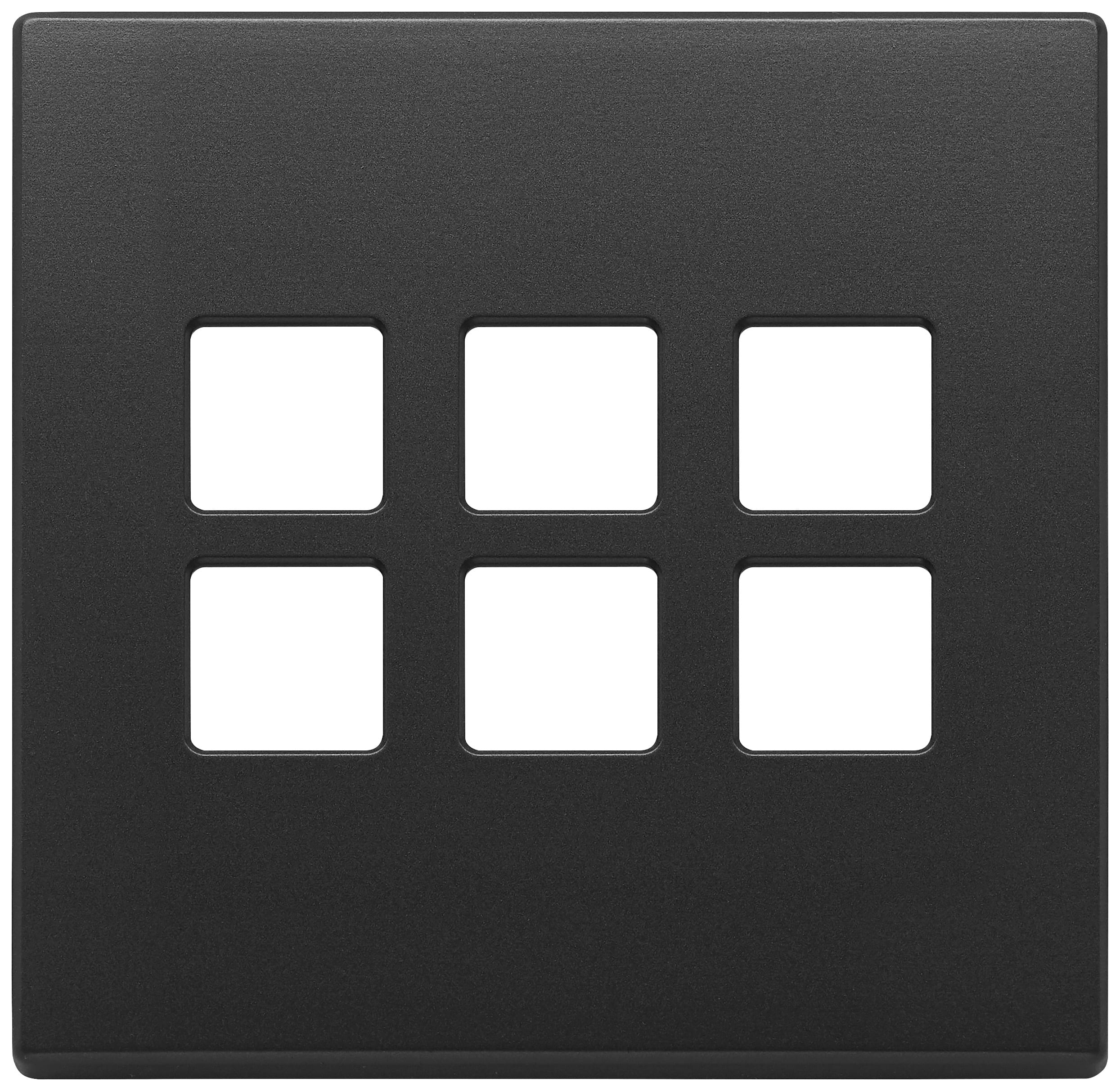 VIMAR - PLACCA 3MX6 BS FLAT GRIGIO ANTRACITE 22695.03