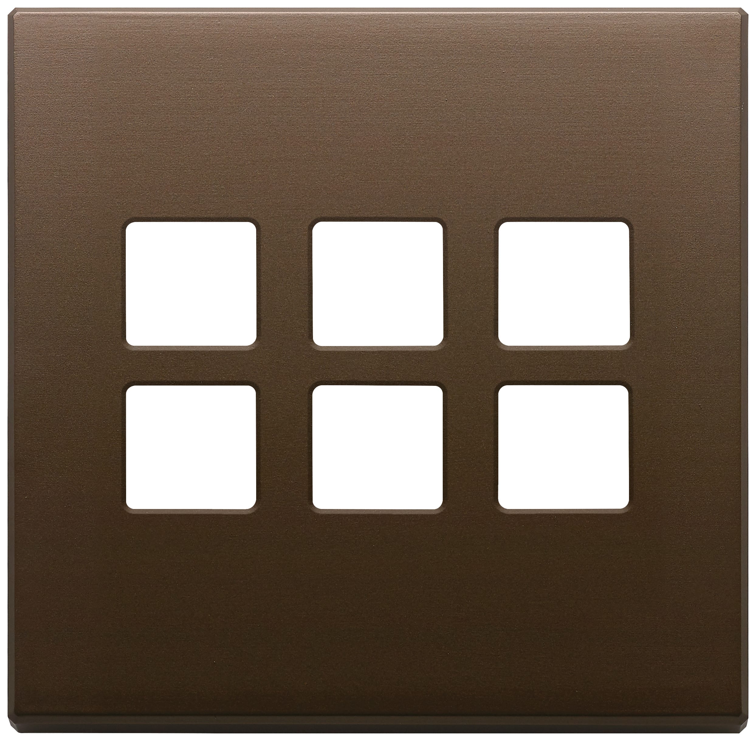 VIMAR - PLACCA 3MX6 BS FLAT BRONZO SCURO SPAZZ.