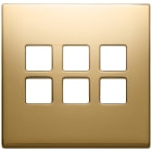 VIMAR - PLACCA 3MX6 BS FLAT ORO 22695.82